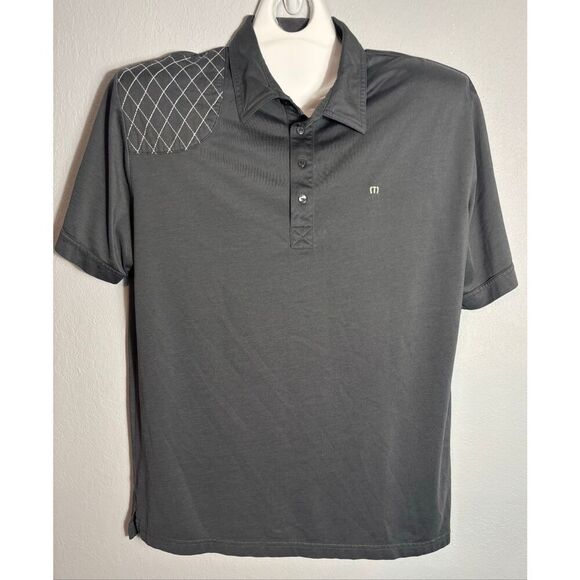 Travis Mathew Men's Polo Golf Shirt Short Sleeve Steel Grey Size Large - Picture 4 of 7